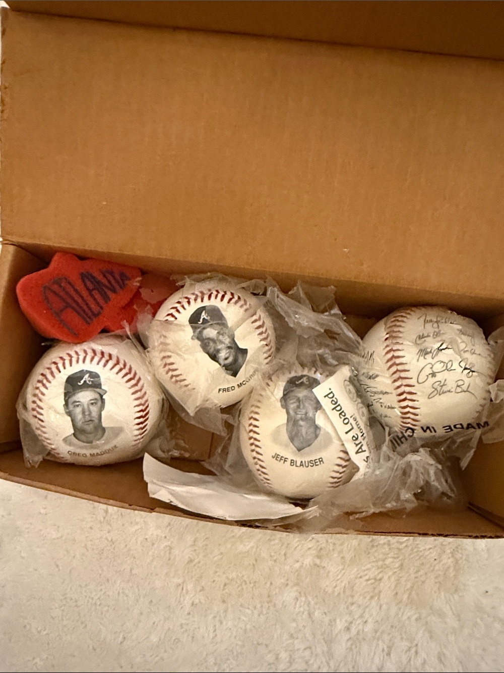 1994 Atlanta Braves baseballs